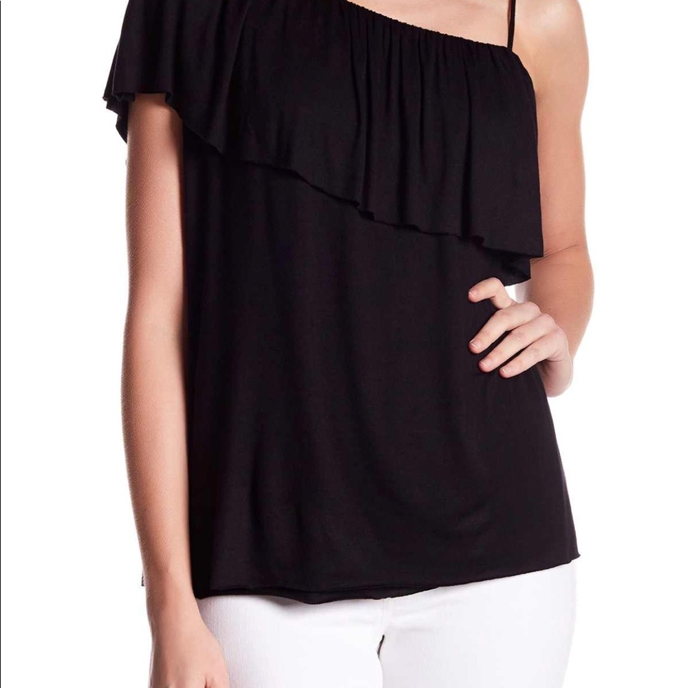 Bailey 44 On The Town One Shoulder Blouse Stretch